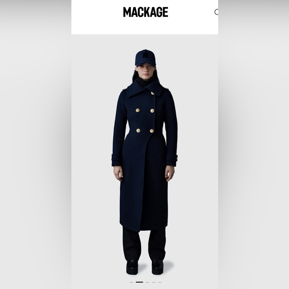 Mackage Women's Camel Wool Pea Coat